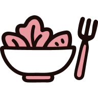 Salade icoon voor gezond eten